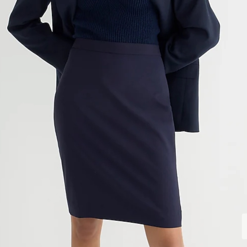 Jcrew Navy pencil skirt